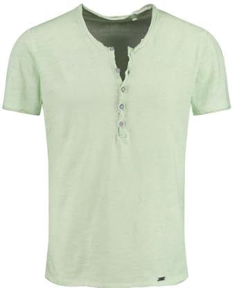 Key Largo - Shirt - Lichtgroen - Effen - Kwartmouw