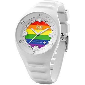 Ice-Watch - P. Leclercq Rainbow - Wit herenhorloge met siliconen band - 017596 (Medium)