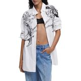 Desigual - Oversized Overhemd - Bloemenprint - Lange Mouwen