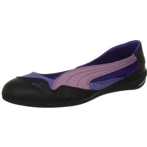 PUMA Meisjes winnen Diva Jr Ballet Flats, Zwart Azalea Roze Liberty Blauw, 35 EU