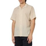 Jack & Jones - Palma Seersucker Shirt - Korte Mouwen - Fields Of Rye/Stripes