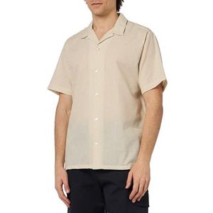 Jack & Jones - Palma Seersucker Shirt - Korte Mouwen - Fields Of Rye/Stripes