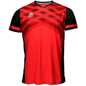 Luanvi S3207926 Cami Shirt, zwart/rood, 3XL, uniseks