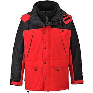Portwest S532 Orkney 3 in 1 Ademend Jack, Rood, Grootte M