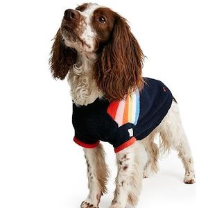 Rosewood Joules Seaport Chenille-trui voor honden, gestreept, regenboogkleuren, maat M