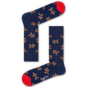 Happy Socks - Kleurrijke Limited Edition vakantie katoenen sokken voor mannen en vrouwen, Blauw, 36-40 EU