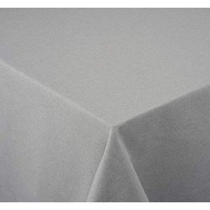 Venilia Uni grijs tafelkleed tafellinnen linnen onderhoudsvriendelijk vloeistofondoorlaatbaar vierkant, 160 x 160 cm