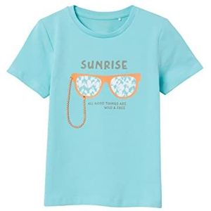 NAME IT Nmmheso Ss Top Box T-shirt voor jongens, Tibetaanse steen, 80 cm