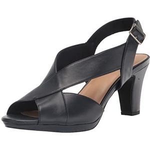 Easy Street Christy sandalen voor dames met hak, Donkerblauw, 38 EU X-Weit