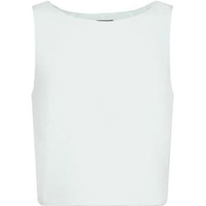 ESPRIT Collection Mouwloze blouse met verkorte pasvorm, Light Aqua Green, XL