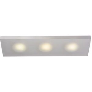 Lucide WINX-LED - plafondlamp badkamer - LED - GX53-3x7W 3000K - IP21 - opaal