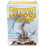 Dragon Shield - Matte Standard Size Sleeves 100Pk - Silver