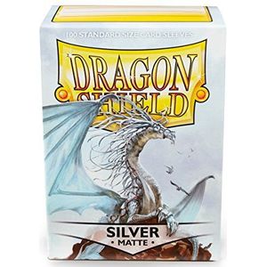 Dragon Shield - Matte Standard Size Sleeves 100Pk - Silver