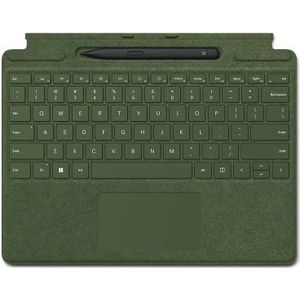 Microsoft Surface 8X6-00125 mobile device keyboard Green Microsoft Cover port QWERTZ German