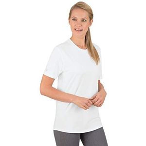 Trigema T-shirt voor dames van 100% biologisch katoen, wit (wit C2c 501), XL