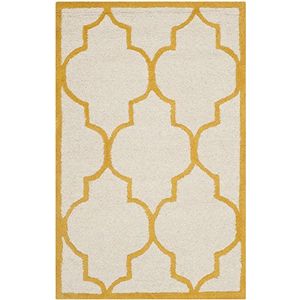 Safavieh Gestructureerd tapijt, CAM134 handgetuft wol, 91 x 152 cm, ivoor/goud
