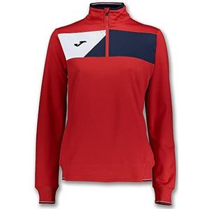 Joma Unisex Sweat 1/2 Zip Femme Crew II 14 Ans Crew II 1/2 Zip Sweatshirt 14 jaar, Rouge, rood (rouge)