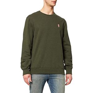 REVOLUTION Mens 2055 Sweatshirt, Army-Mel, XL, Army-mel, L