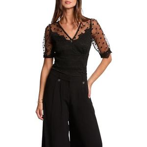 MORGAN Bodysuit, Zwart M, XS