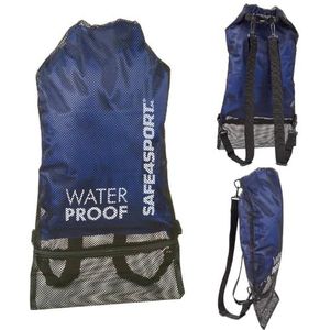 SAFE4SPORT Waterdichte rugzak, 20 liter, sneldrogende nettas voor natte spullen, waterdichte rugzak voor op het strand, voor kajakken, SUP, blauw, 20L, Rugzak