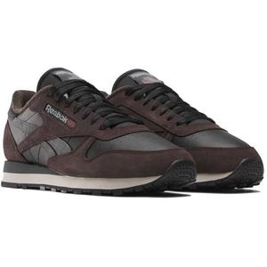 Reebok Klassiek leer uniseks-volwassene Gymschoen, Zwarte donkere materie grijs 5, 35 EU