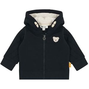 Steiff Sweatjack EU maat 62 Steiff navy, kindersweatjack, capuchonjas voor peuters, zacht en comfortabel, kindersweatshirt, wasmachinebestendig, Steiff Navy, 62