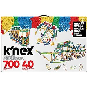 K'NEX 80209 Mega Models Building Set, 3D Educational Toys for Kids, 700 Piece Stem Learning Kit, Engineering for Kids, Colourful 40 Model Building Construction Toy for Children Aged 7 +