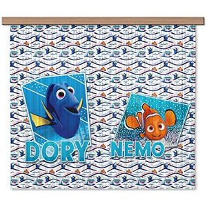 AG Design Disney Nemo, gordijn/gordijn, 2-delig, stof, multicolor, 180 x 160 cm