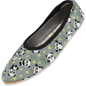 Beck Jongens Pandabeer pantoffel, grijs, 23 EU