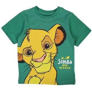 Le Roi Lion, T-shirt, jongens, meisjes, (4 tot 10 jaar), poloshirt, tanktop, overhemd, bedrukt, kleding, uniseks, kinderen, sport, ademend, Disney, model DIS KL 5202C369 S2-8A, groen, Groen, 8 Jaar