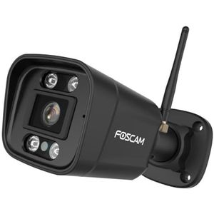 Foscam V8P 4K 8MP Dual-Band WLAN bewakingscamera met geïntegreerde koplamp en een alarmsirene (zwart)