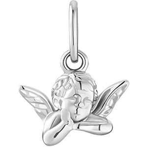 Amor Motief Hanger 925 Sterling Zilveren Dameshanger, 1,3 cm, Zilver, Engel, Wordt Geleverd In Sieraden Geschenkverpakking, 2031033