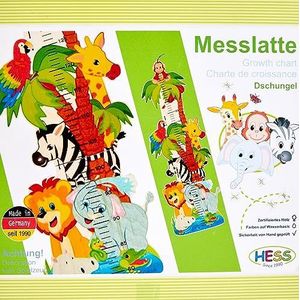 Hess houten speelgoed 20023 - houten mat voor kinderen, serie jungle, handgemaakt, inklapbaar, geschikt voor een lichaamslengte van ca. 80 tot 150 cm