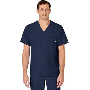 WonderWink 6355ANAVYMD W123 T-shirt met V-hals voor heren, marine, standaardm-maat