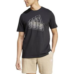 adidas Heren TECH BOS GRAPHIC TEE, BLACK, XL