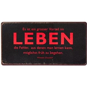 La Finesse Decoratieve Koelkast Magneet voor Thuis, Leben, 5 cm x 10 cm