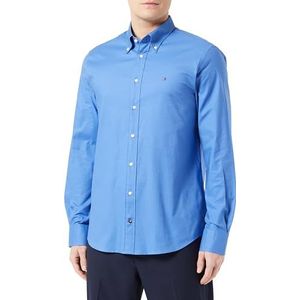 Tommy Hilfiger Heren Shirt Oxford Regular Fit Lange mouw, Shirt Blauw, 48