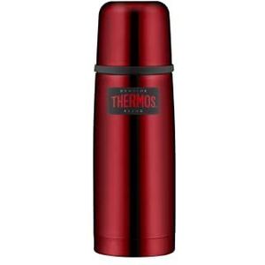Thermos Thermosfles roestvrij staal Light&Compact, roestvrij staal rood 350 ml, isoleerfles met drinkbeker 4019.205.035, vaatwasmachinebestendig, thermoskan houdt 12 uur warm, 24 uur koud, BPA-vrij