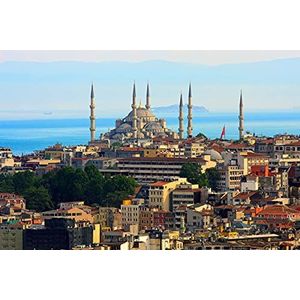 Istanbul Skyline Behang, vliesfotobehang, digitale druk, incl. lijm, verschillende maten