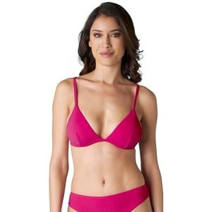 LOVABLE Spongy Triangle Bikini Dames BH, Fuchsia, 34 / C