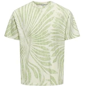 ONLY&SONS - ONSZEKE LIFE REG WASHED SS AOP TEE - Heren - T-shirts