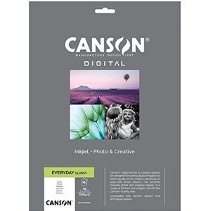 Canson 94656 Inkjet Everyday, A4, 15 Fg, 200 Gr, Glanzend