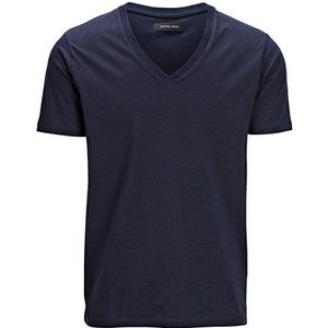 Selected - Regular Fit T-shirt met V-hals voor heren, maat 2XL, blauw (Night Sky)