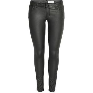 Noisy May - Nmallie Lw Skinny Coated - Skinny Broek - Zwart
