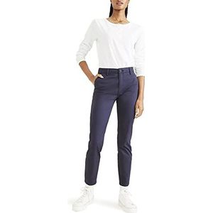 Dockers Dames Weekend Skinny Chino Navy Blazer Sateen Broek, 29, navy blazer