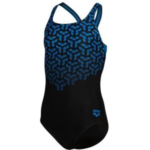 Arena Feel Kikko V Swim Pro Back Badpak voor meisjes, Zwart-blauw China, 62 cm