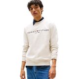 TOMMY HILFIGER - Sweater - Beige - Katoen - Ronde Hals