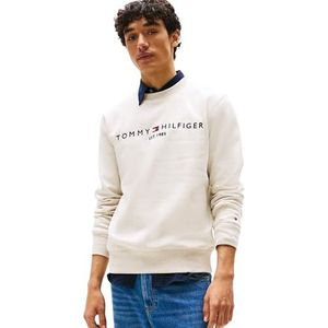 TOMMY HILFIGER - Sweater - Beige - Katoen - Ronde Hals