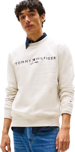 TOMMY HILFIGER - Sweater - Beige - Katoen - Ronde Hals