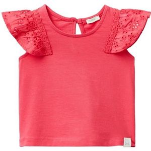 United Colors of Benetton T-shirt voor meisjes, Rood, 56 cm